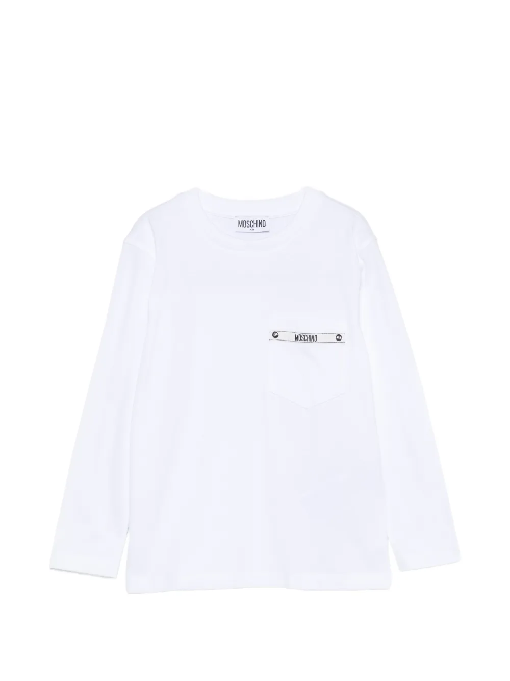 Moschino Kids chest-pocket T-shirt - Bianco
