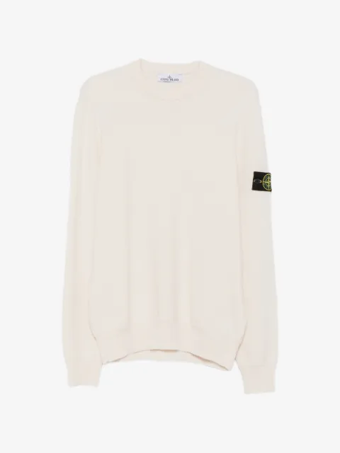 Stone Island logo-patch sweater