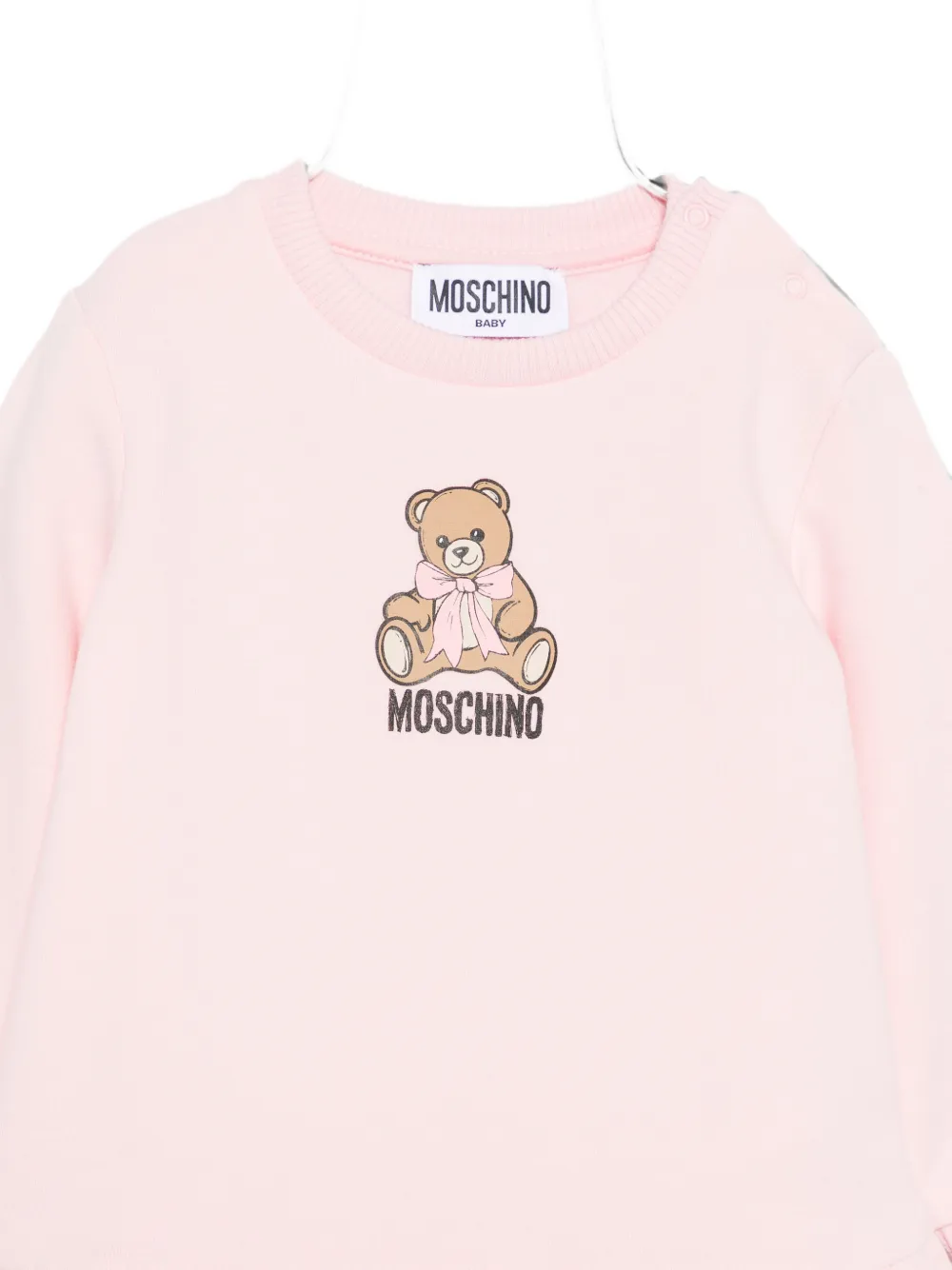 Moschino Kids Jurk met ruches Roze