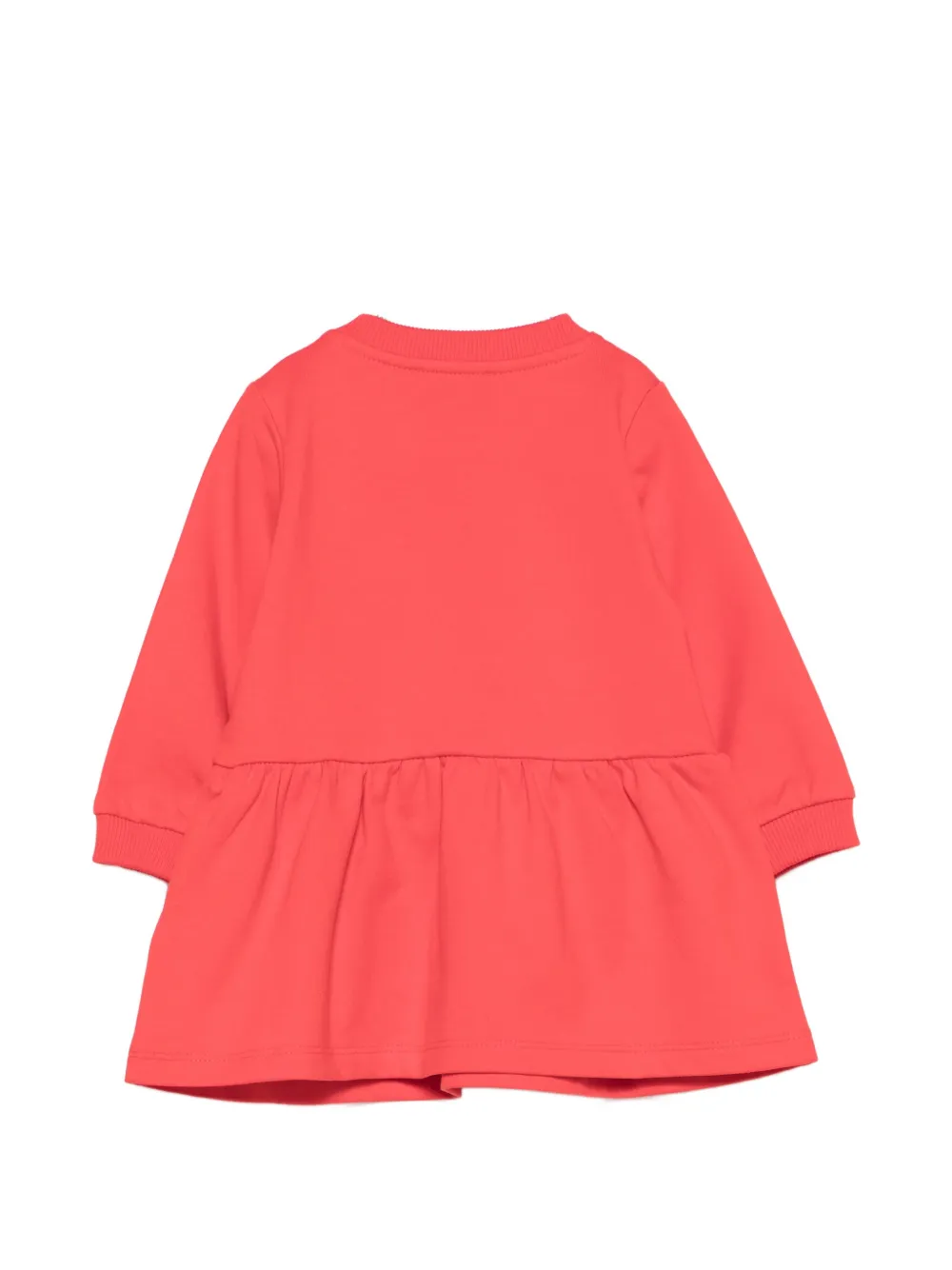 Moschino Kids Flared jurk met teddybeerprint Rood