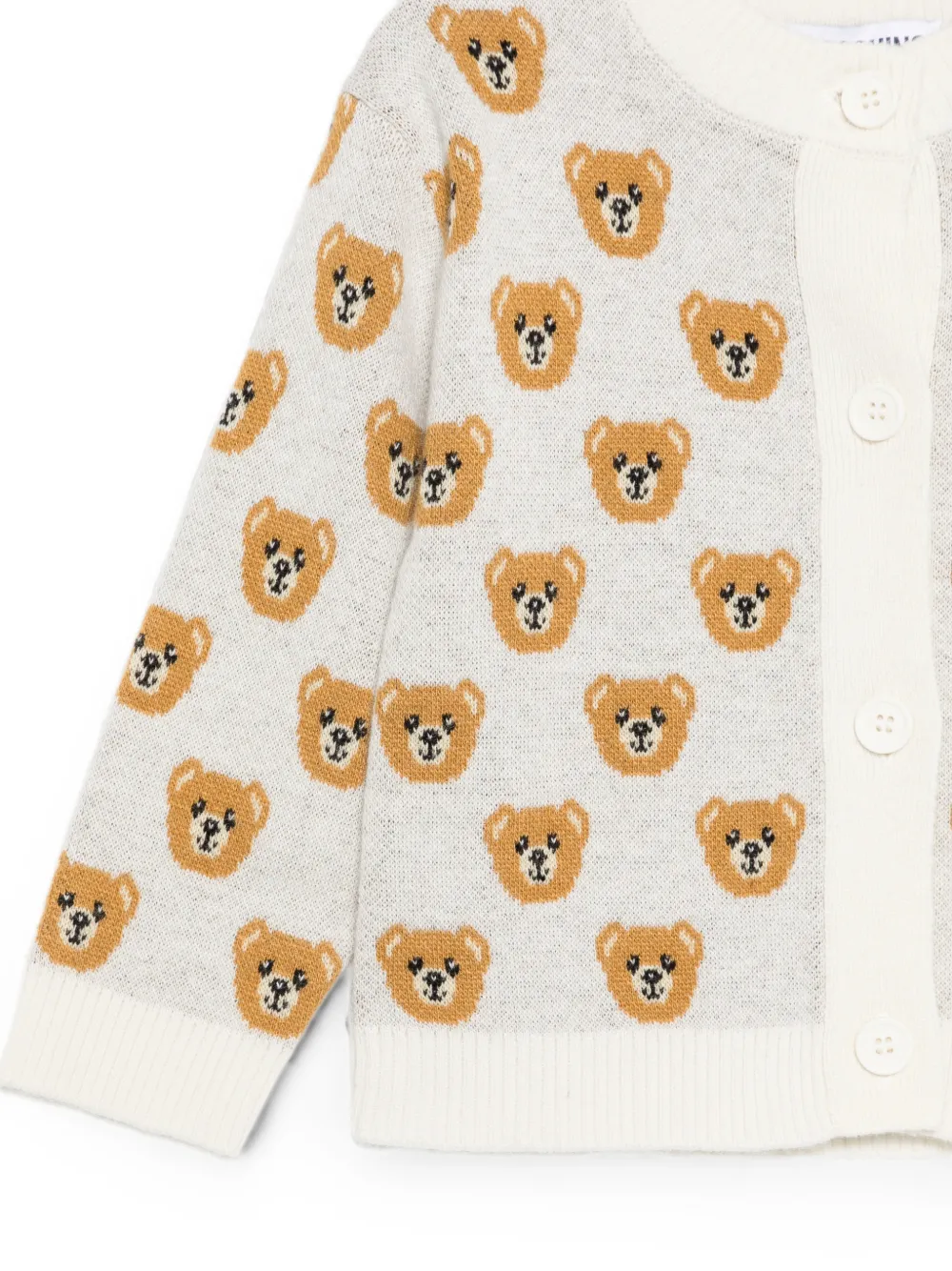Moschino Kids Vest met teddybeer-patroon Beige