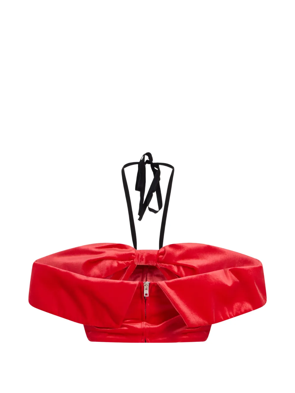 Philosophy Di Lorenzo Serafini bow-detail halterneck top - Rot
