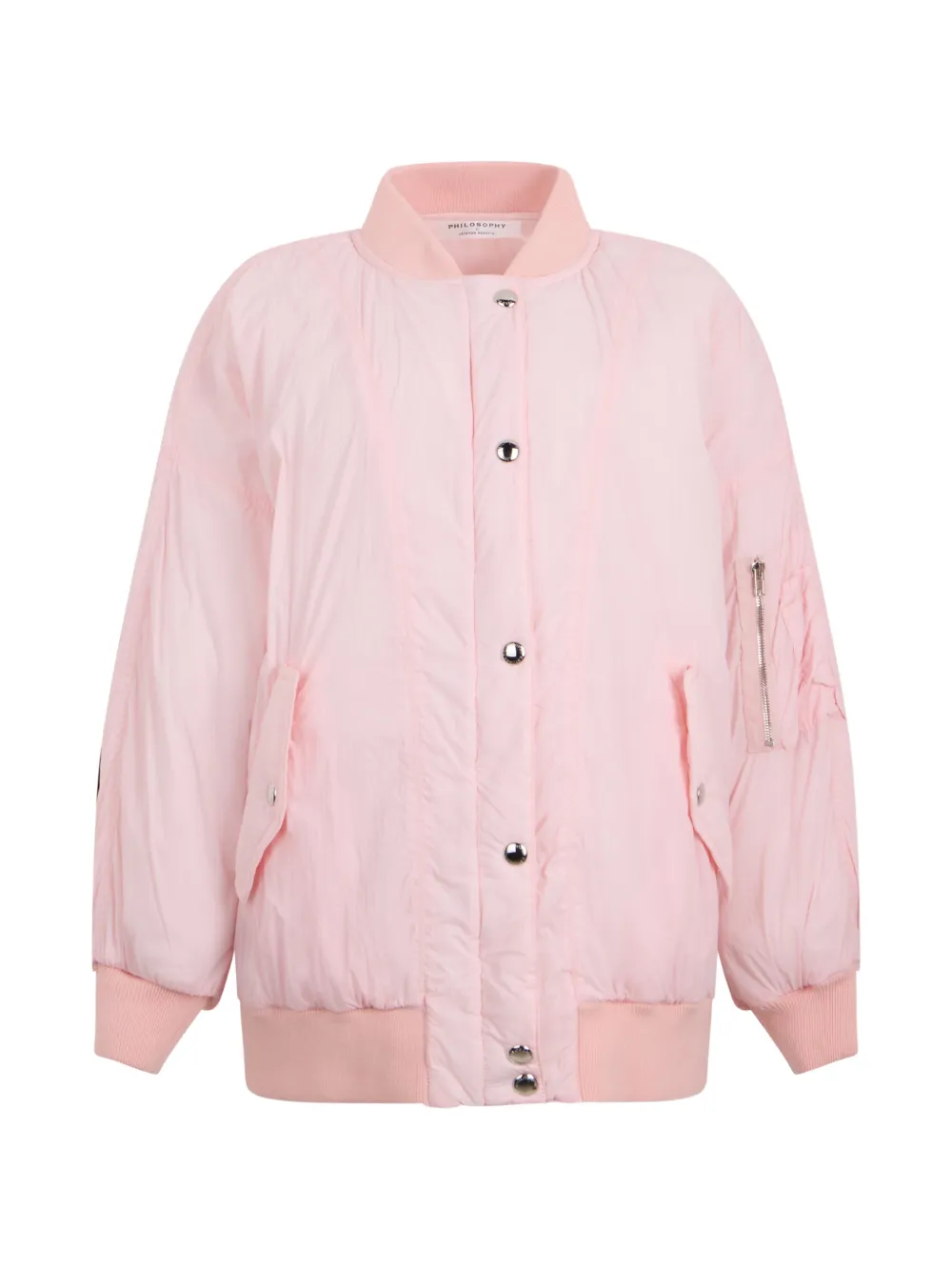 Philosophy Di Lorenzo Serafini button-fastening bomber jacket - Rosa