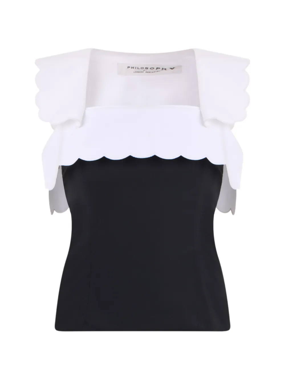 Philosophy Di Lorenzo Serafini scalloped-edge blouse - Schwarz