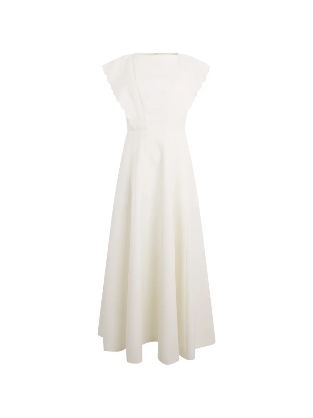 Philosophy Di Lorenzo Serafini scalloped sleeveless midi dress - Nude