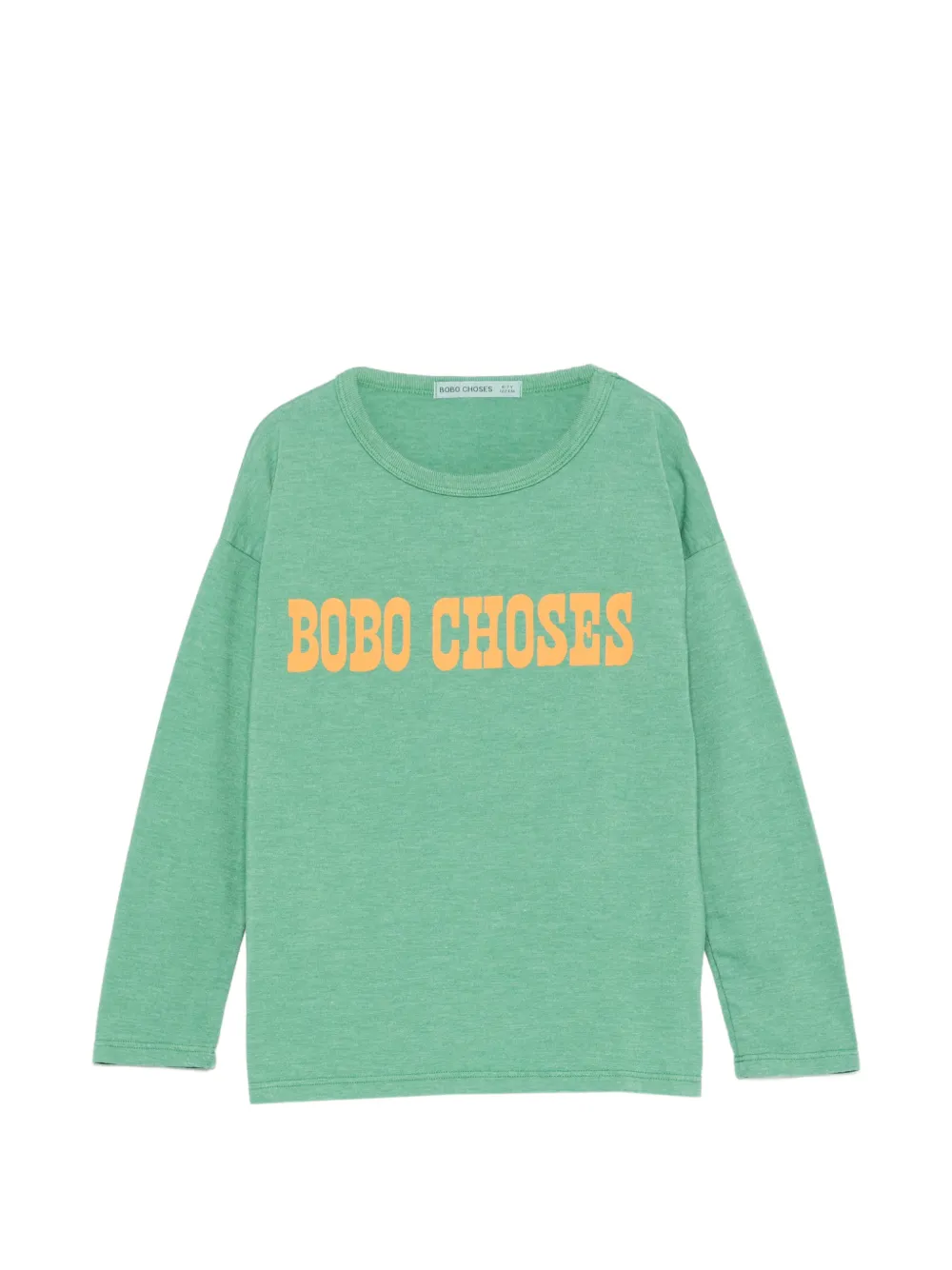 Bobo Choses logo-print long-sleeve T-shirt - Verde