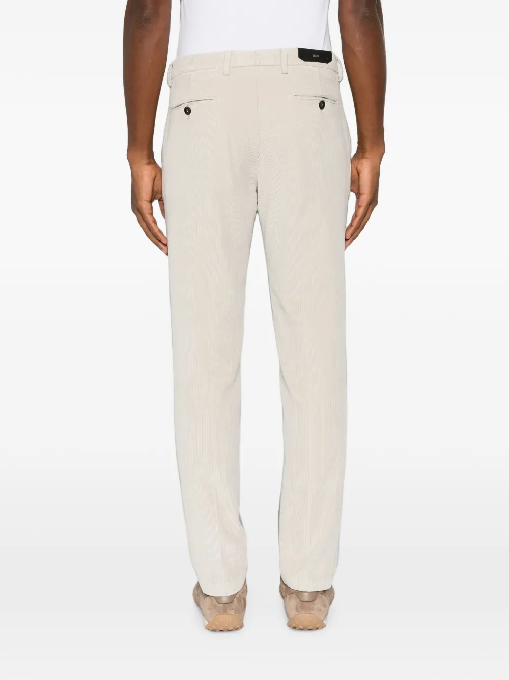 Briglia 1949 Straight broek met ribfluweel-effect Beige