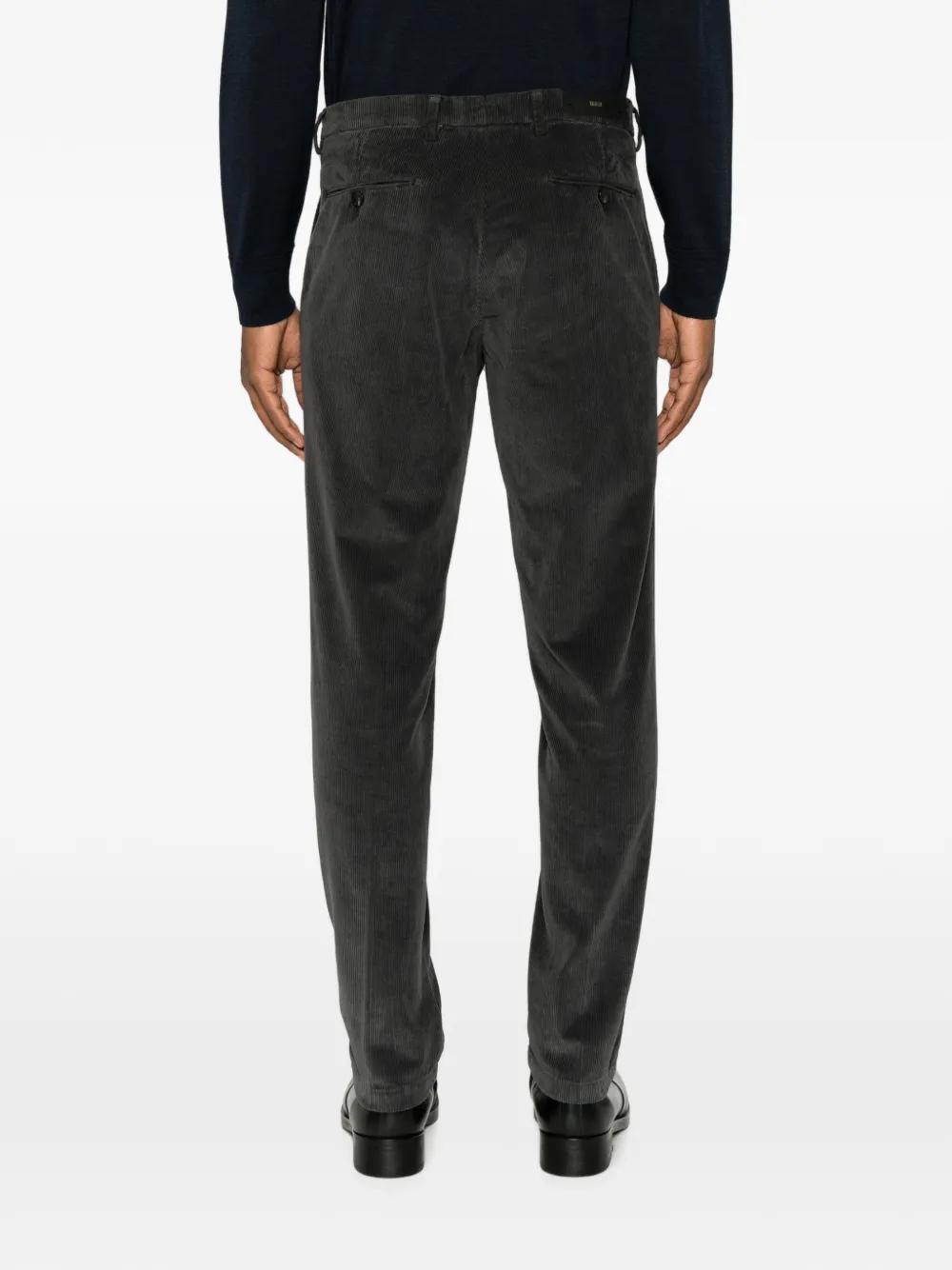 Briglia 1949 Ribfluwelen straight broek Grijs