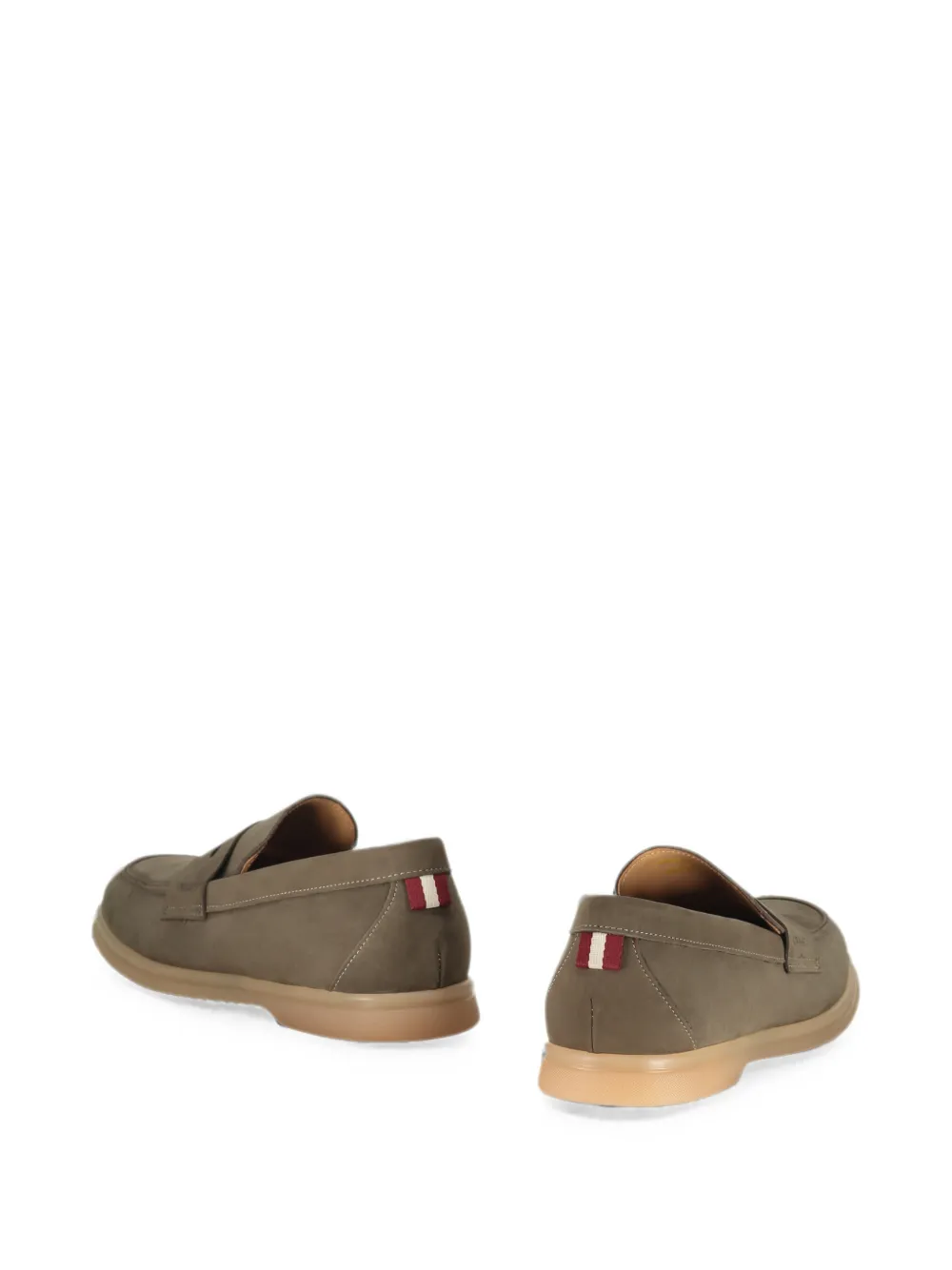 Bally Leren loafers Grijs