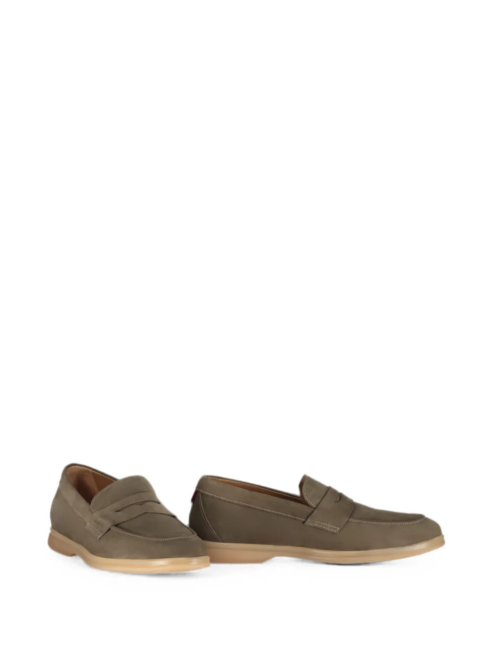 Bally Leren loafers Grijs