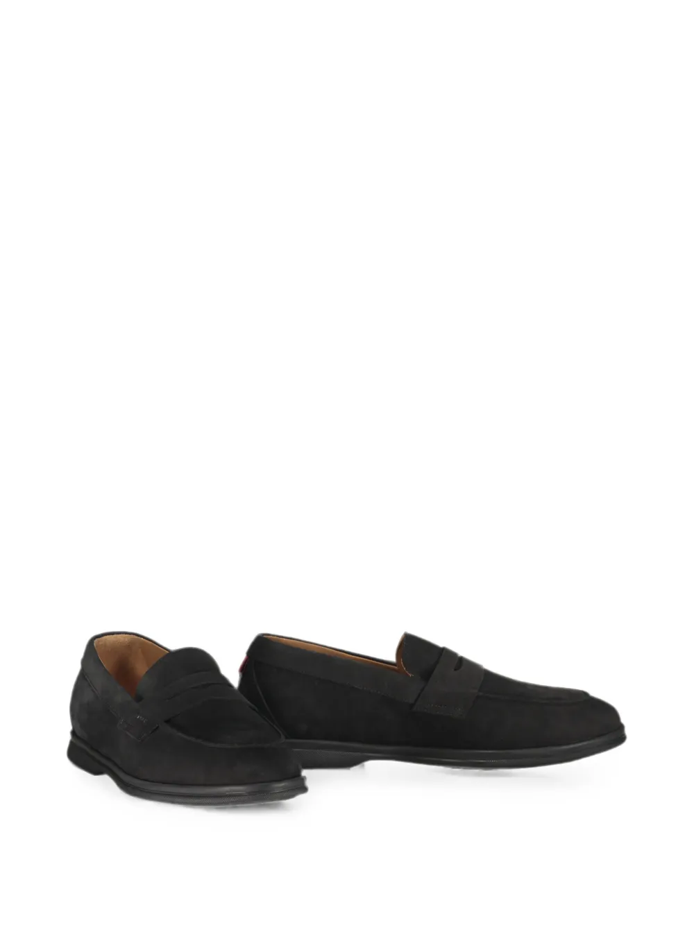 Bally Leren loafers Zwart