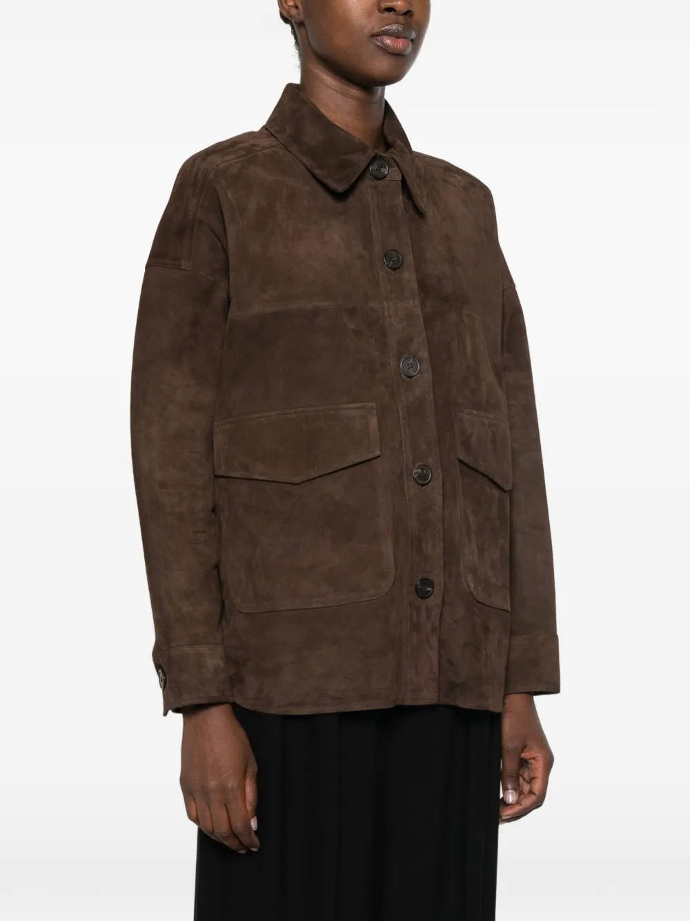 Arma Button-up jas Bruin