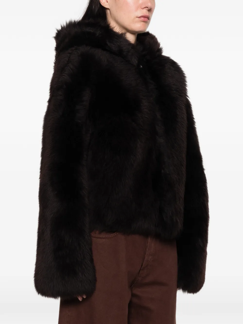 Arma Lammy coat Bruin