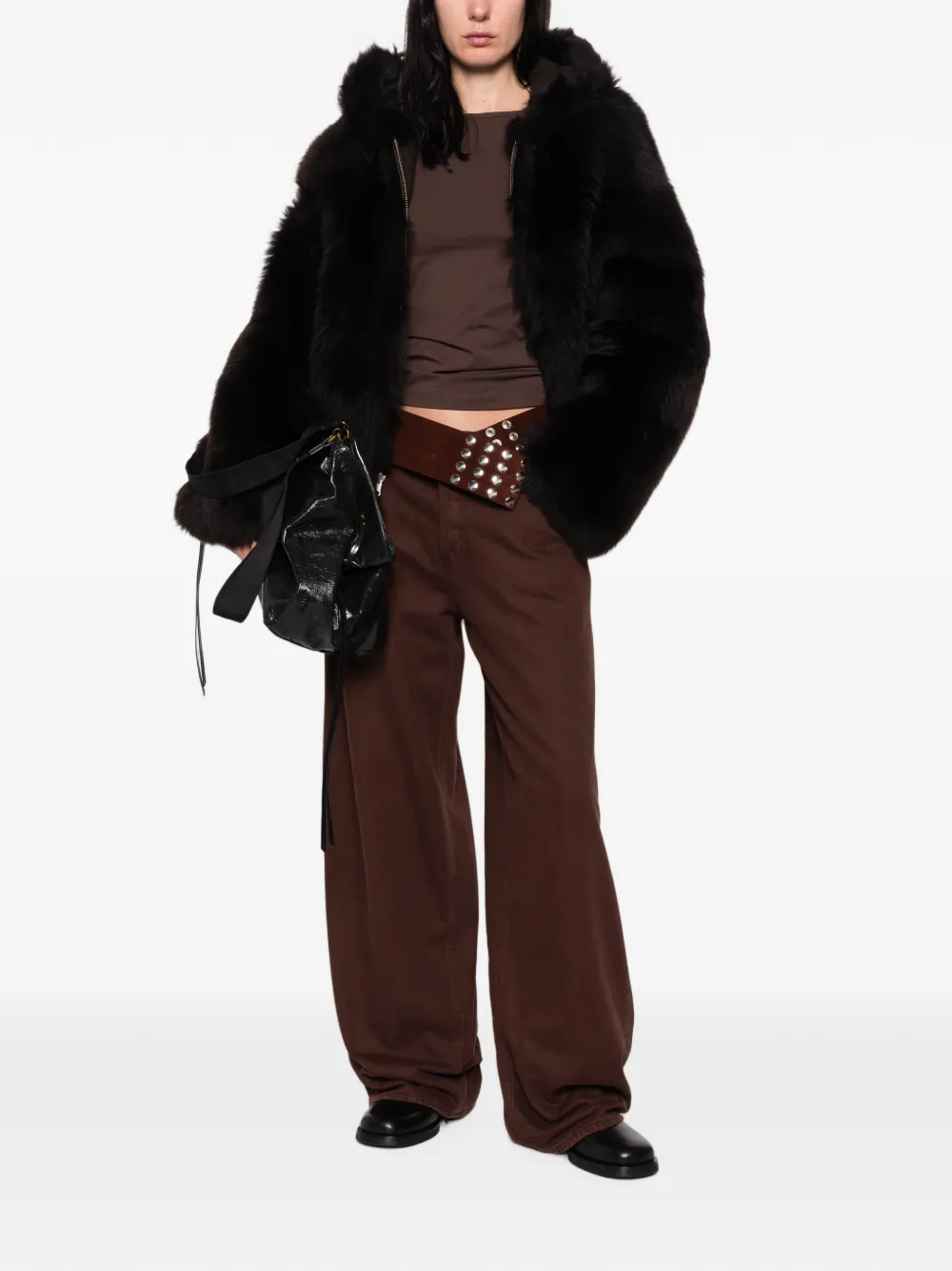 Arma Lammy coat Bruin
