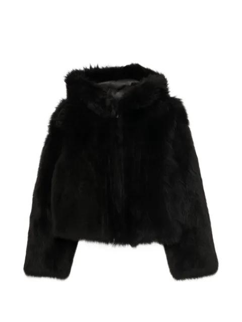 Arma abrigo reversible con capucha y pelo