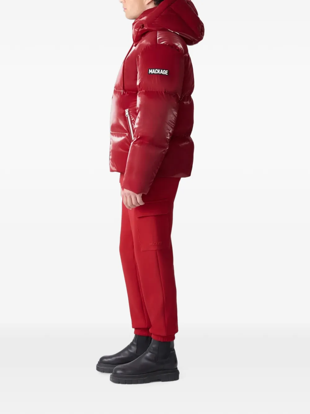 Mackage Kent-Glo donsjack met capuchon Rood