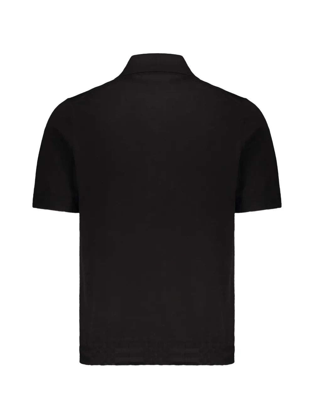 Burberry Katoenen poloshirt met korte mouwen Zwart