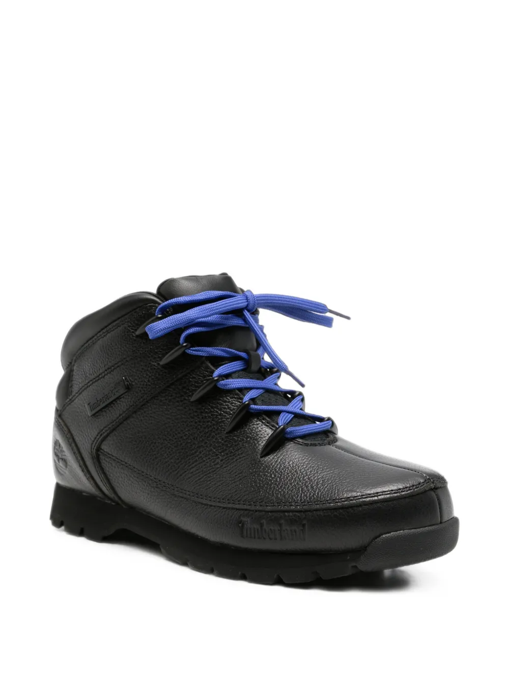 Timberland grained leather ankle boots Zwart