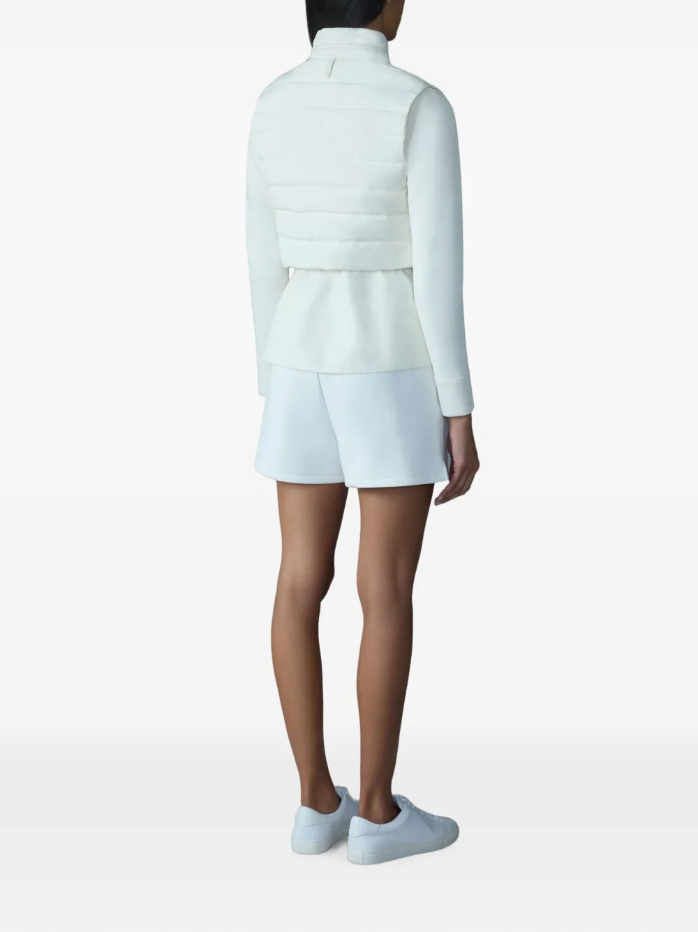 Mackage Priscilla Quilted-panel Jacket in White, view 4