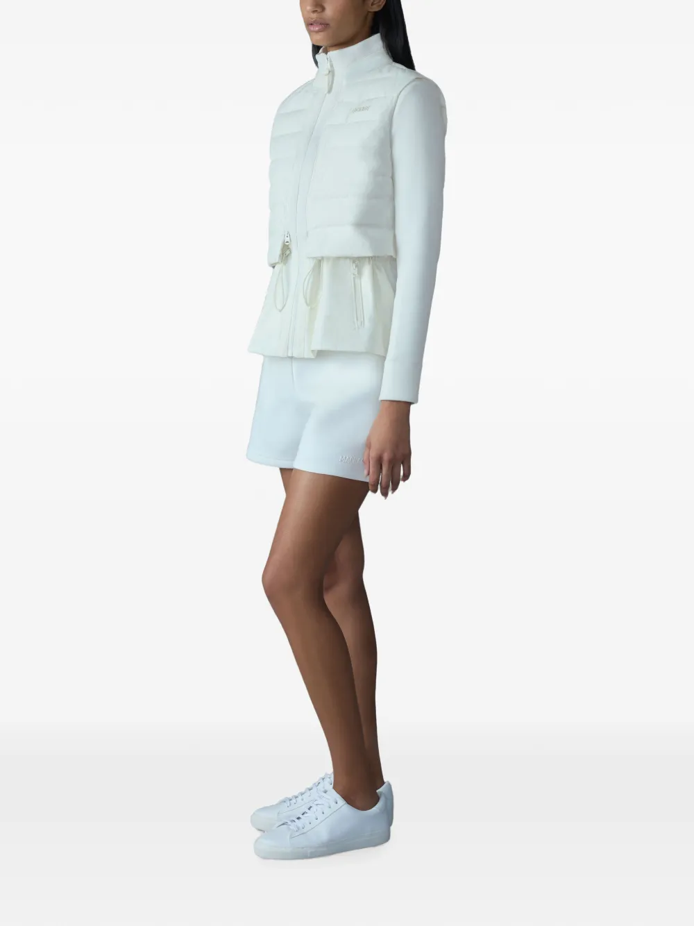 Mackage Priscilla Quilted-panel Jacket in White, view 3