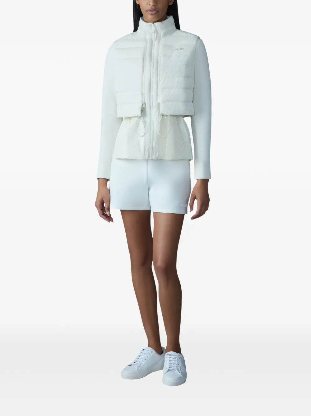 Mackage Priscilla Quilted-panel Jacket in White, view 2