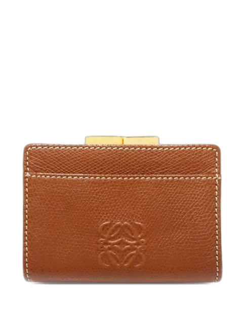 Loewe Pre-Owned 2010-2026 Leather Anagram coin pouch