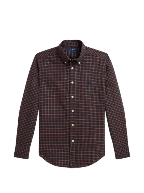 POLO RALPH LAUREN KIDS check-pattern button-fastening shirt