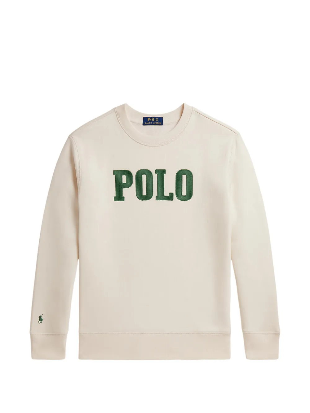 POLO RALPH LAUREN KIDS Felpa con stampa logo - Toni neutri