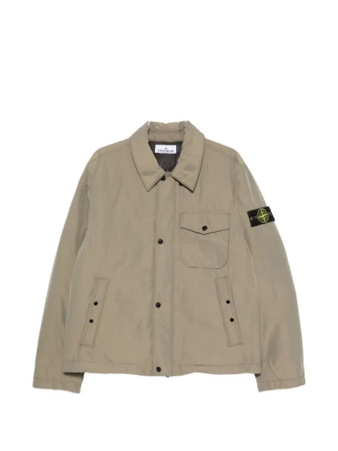 Stone Island logo-patch zip-fastening jacket