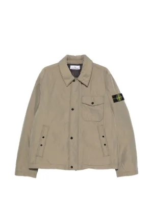 Stone Island chest-pocket Zipped Jacket | Neutrals | FARFETCH