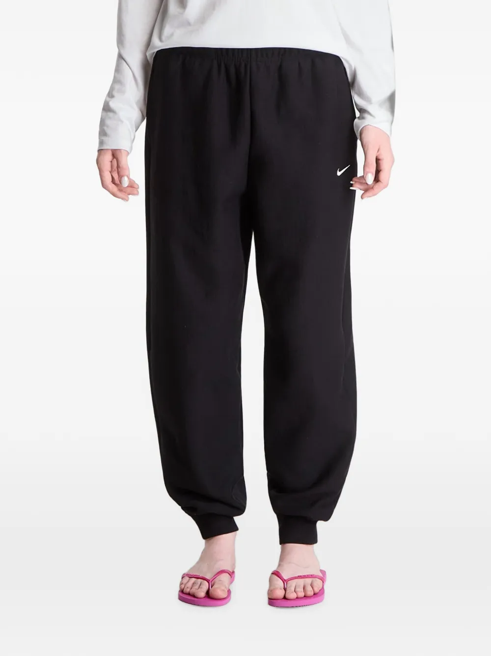Nike Studio fleece trainingsbroek Zwart