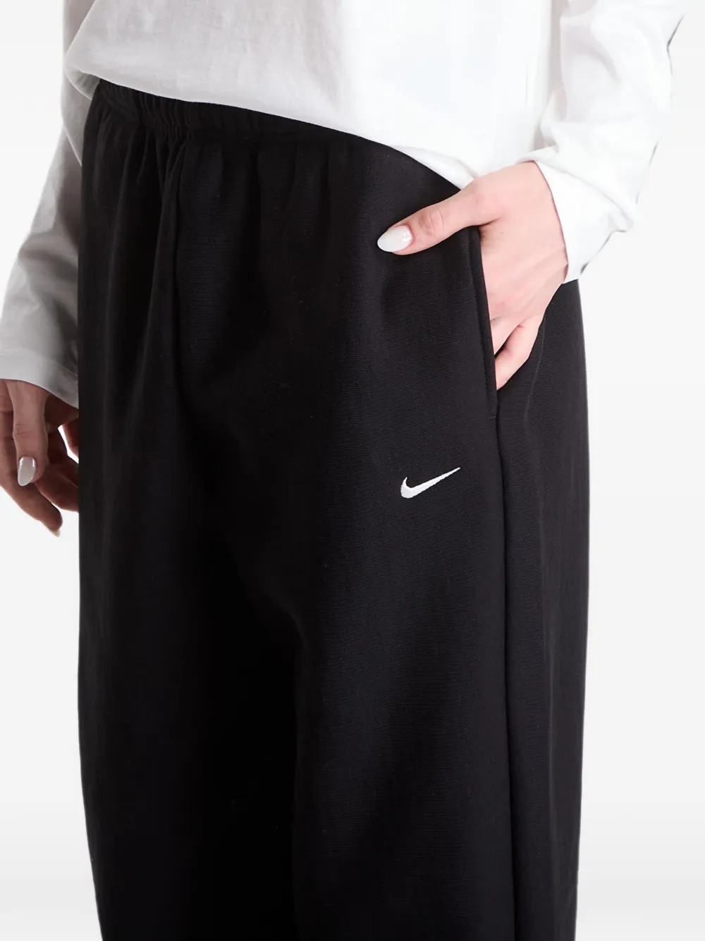 Nike Studio fleece trainingsbroek Zwart