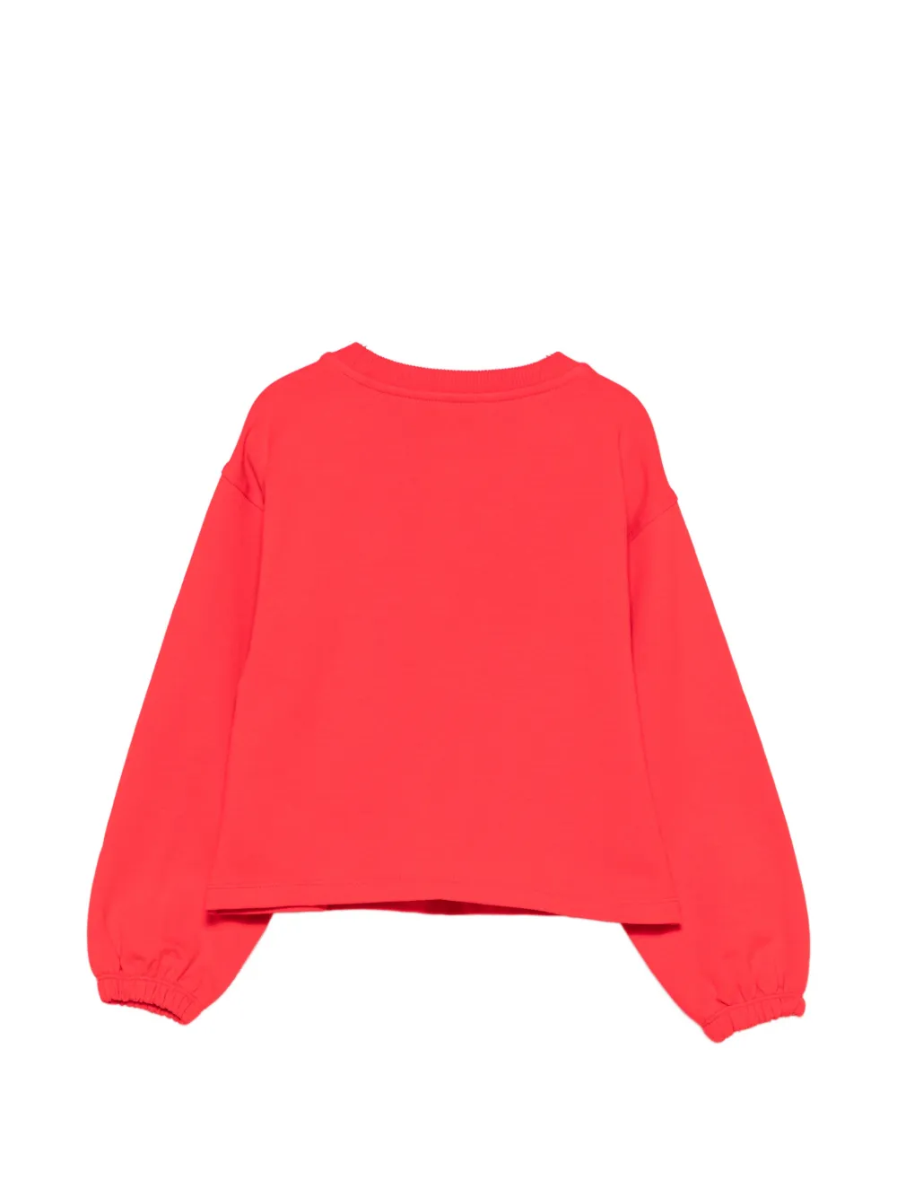 Moschino Kids Hoodie met logoprint Rood