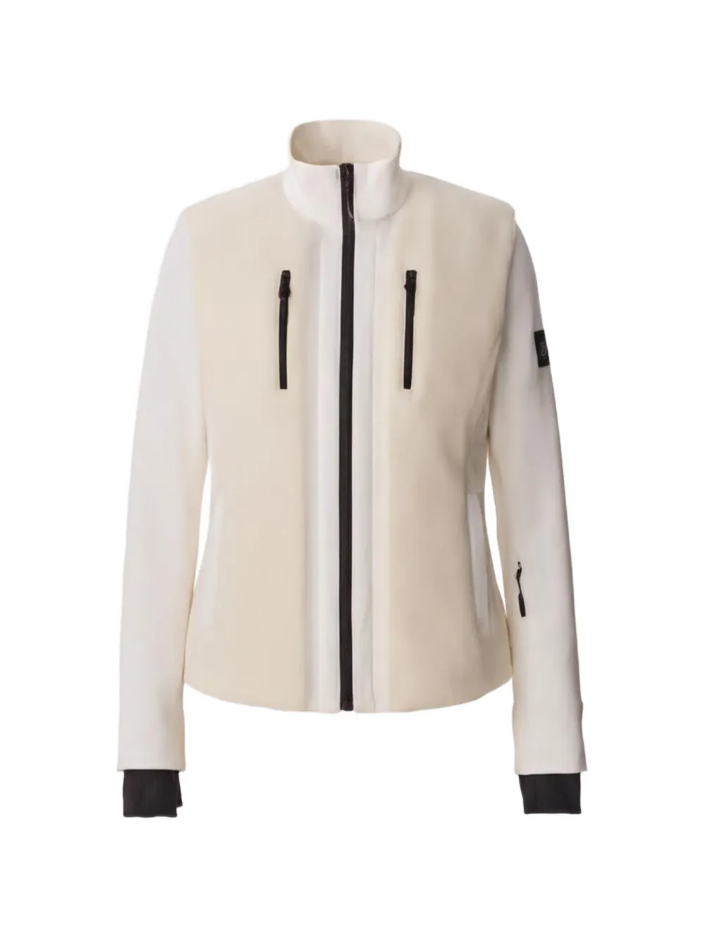 Mackage Dewi Fleece-panel Ski Jacket In White