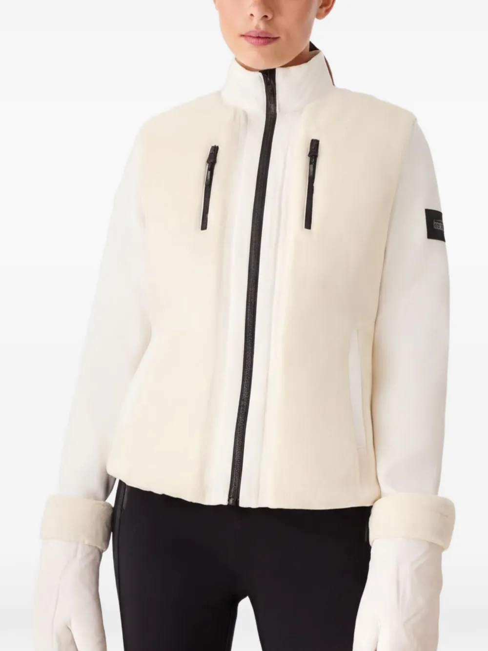 Mackage Dewi ski-jack met fleece vlak Wit
