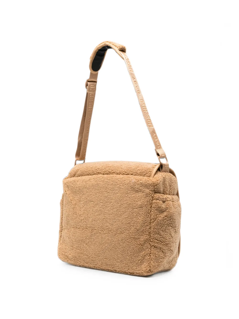 Moschino Kids teddy bear-patch changing bag Beige