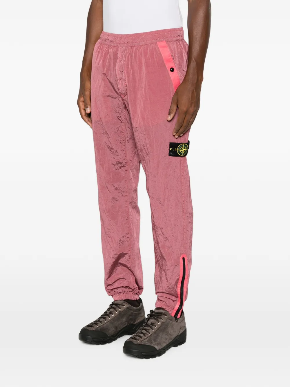 Stone Island Trainingsbroek met logopatch Roze