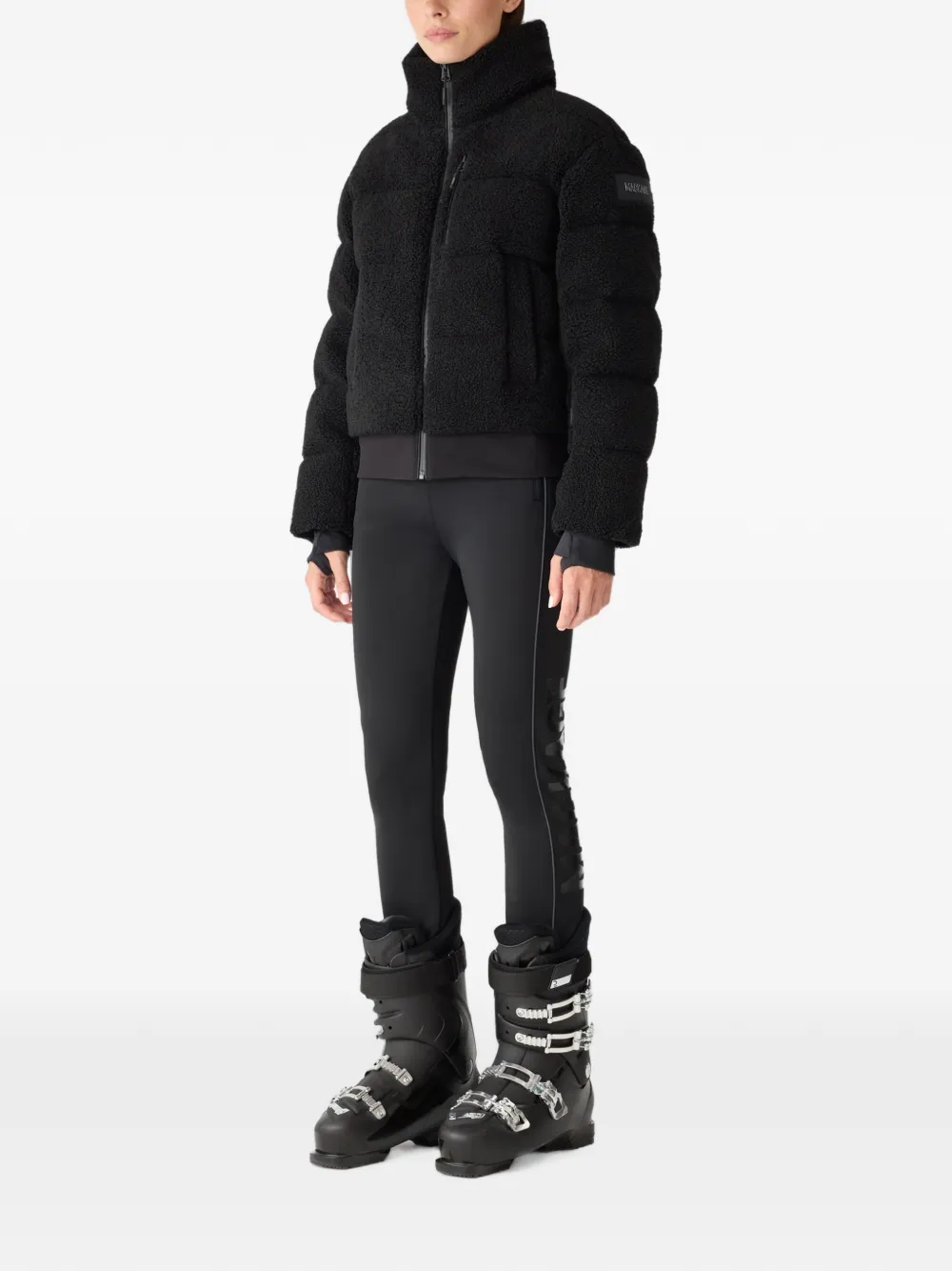 Mackage Anaya ski-jack met lammy textuur Zwart