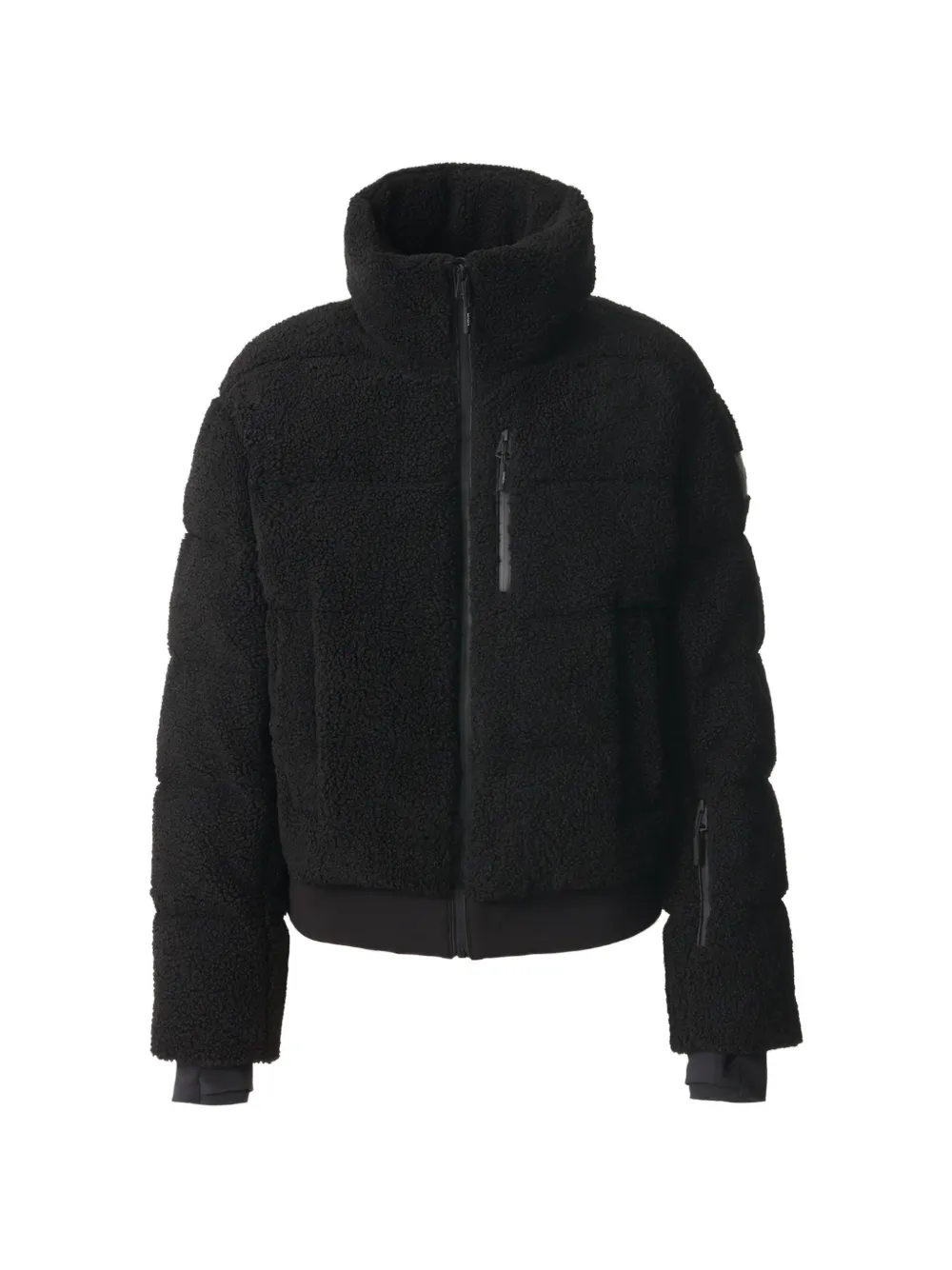 Mackage Anaya shearling-texture ski jacket - Schwarz