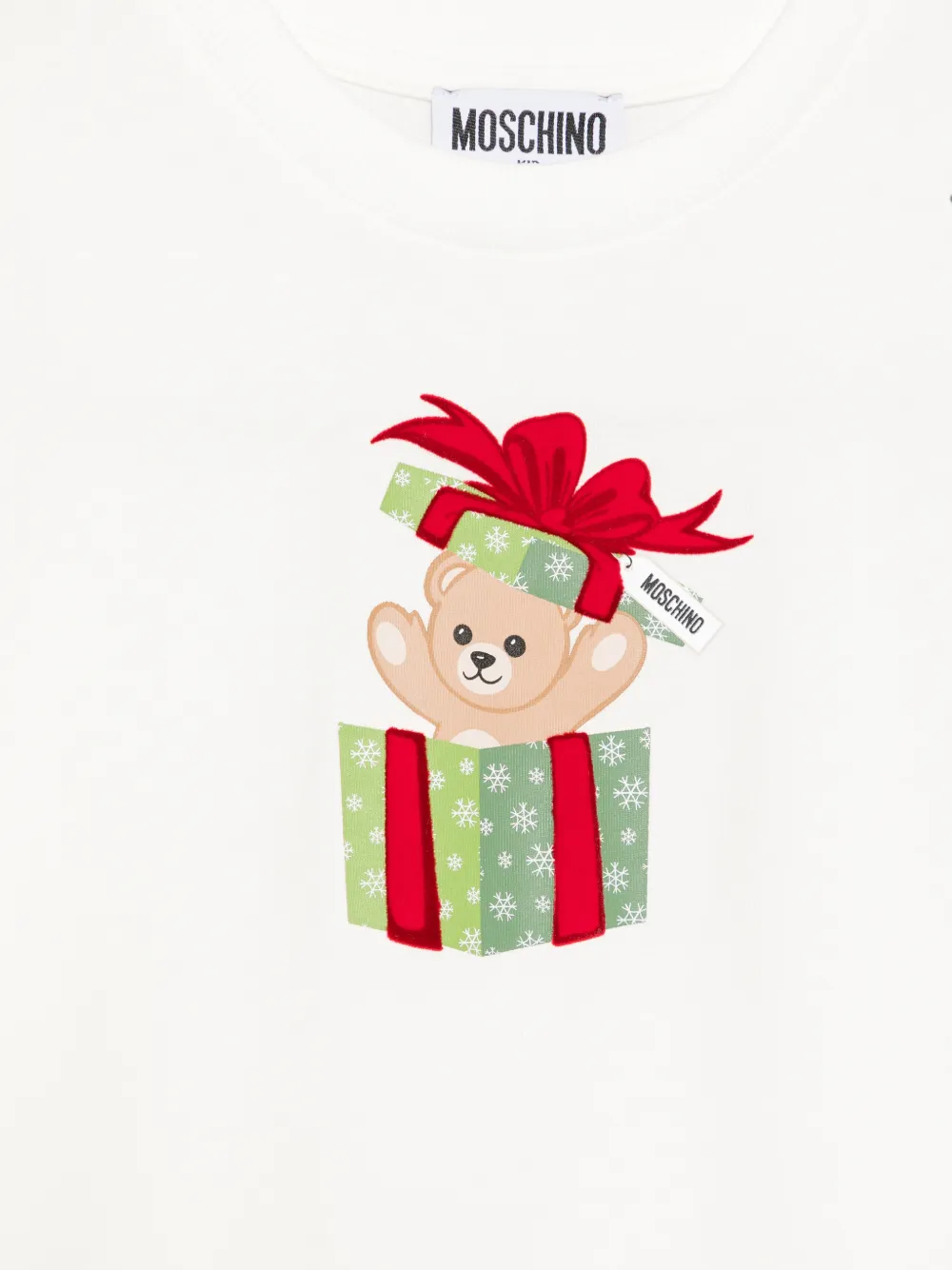 Moschino Kids T-shirt met teddybeerprint Wit
