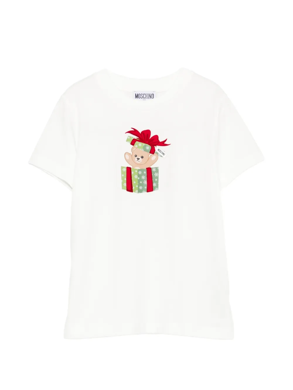 Moschino Kids Teddy Bear-print T-shirt - Bianco