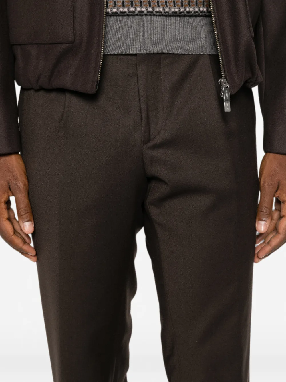 Briglia 1949 Broek met geplooid detail Bruin
