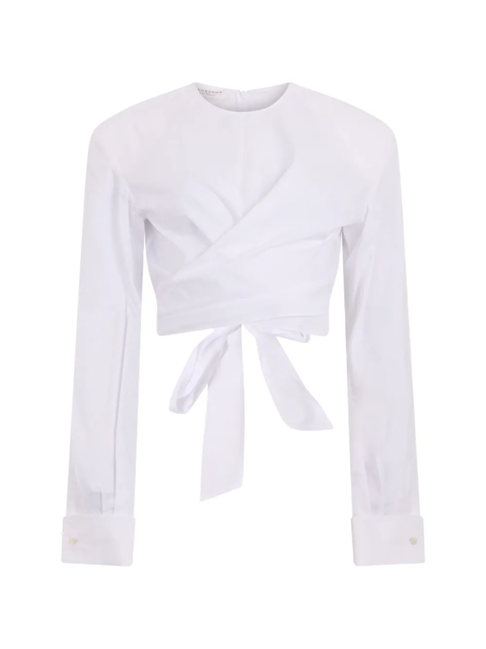 Philosophy Di Lorenzo Serafini cropped wrap-style top - Weiß