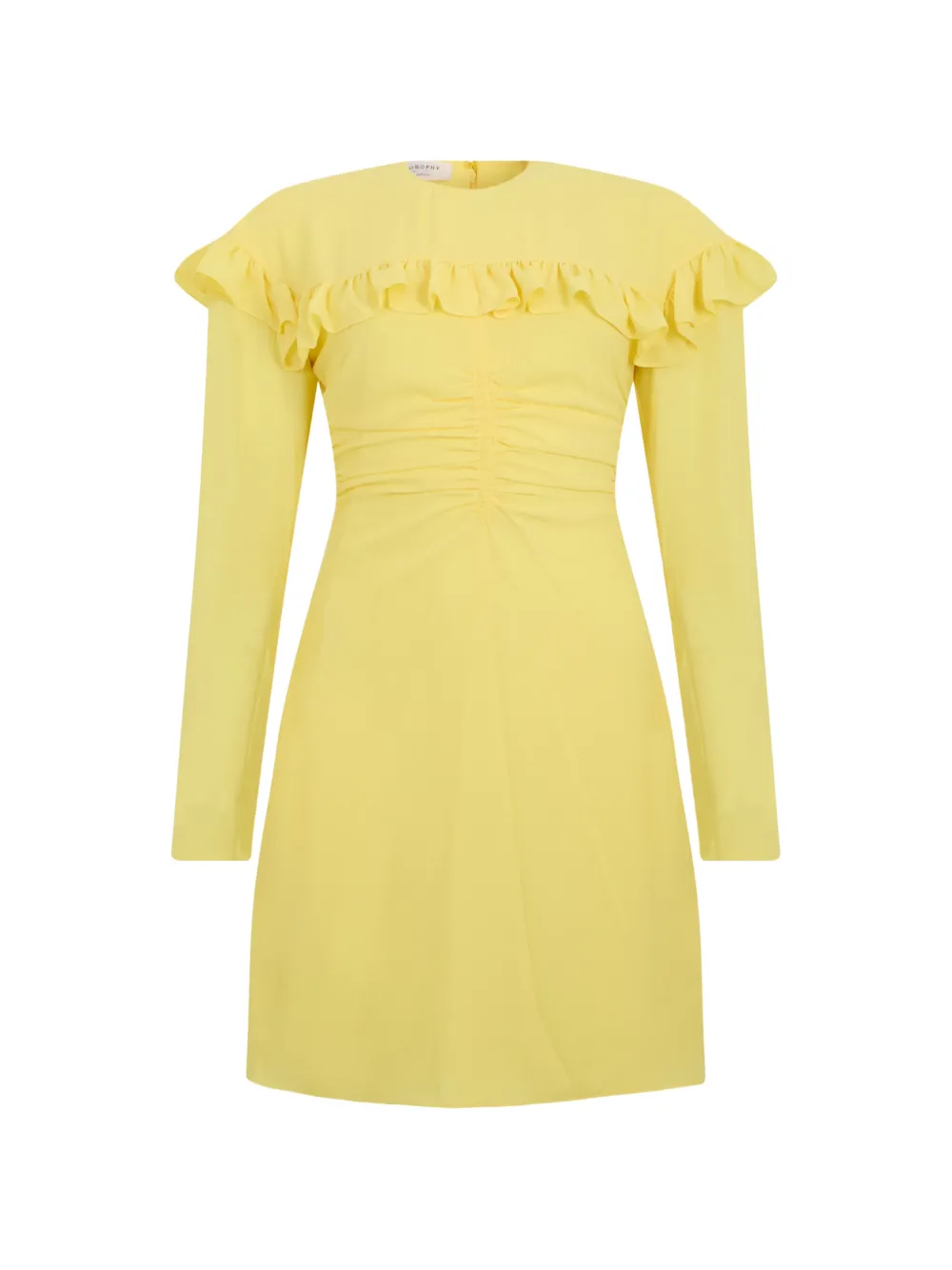 Philosophy Di Lorenzo Serafini ruffled long-sleeve dress - Gelb