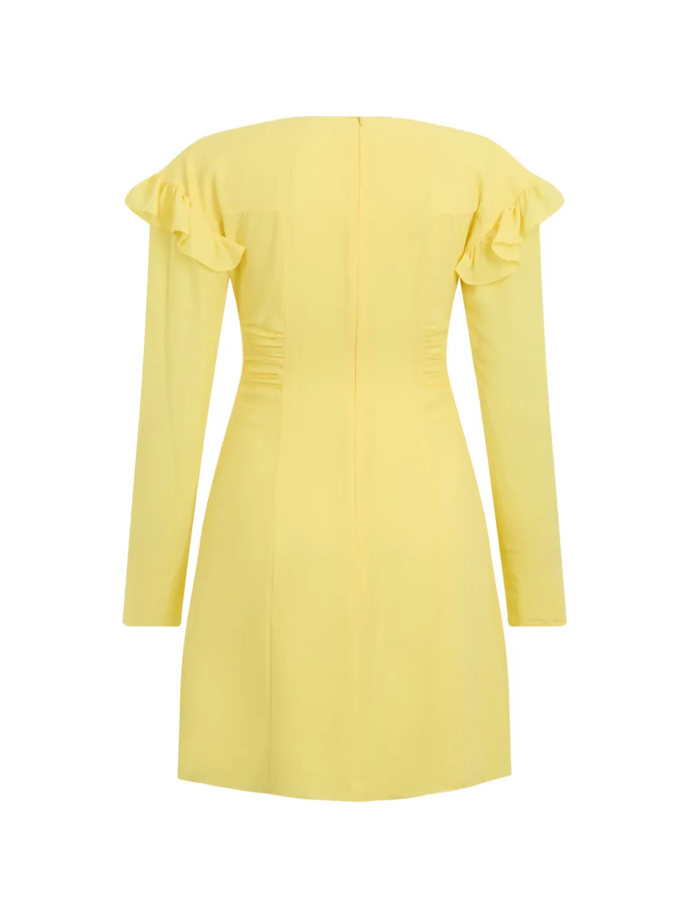 Philosophy Di Lorenzo Serafini Jurk met ruches Geel