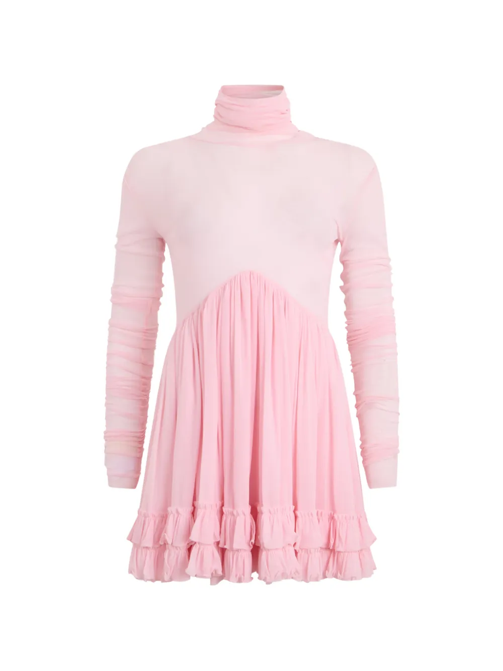 Philosophy Di Lorenzo Serafini pleated ruffled mini dress - Rosa