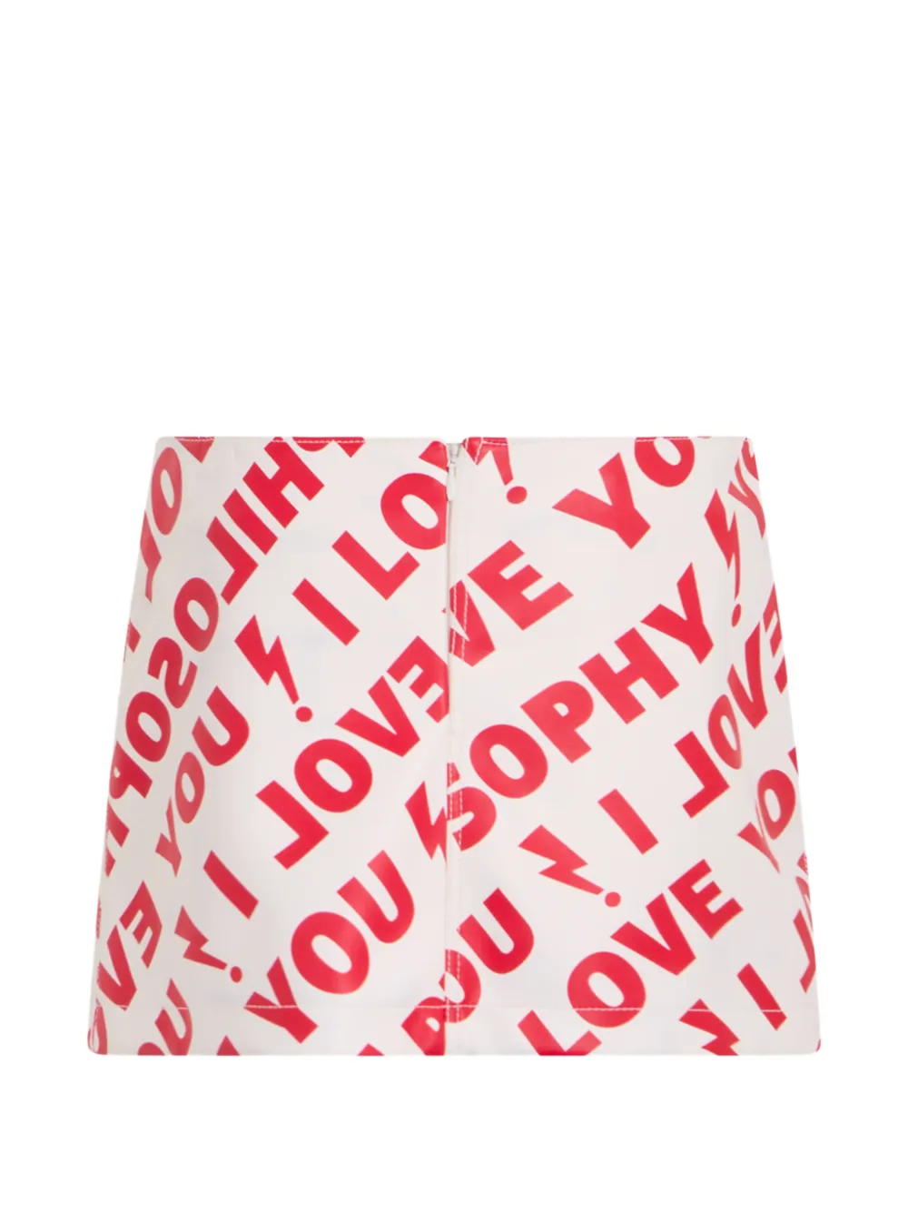 Philosophy Di Lorenzo Serafini Mini-rok met logoprint Beige