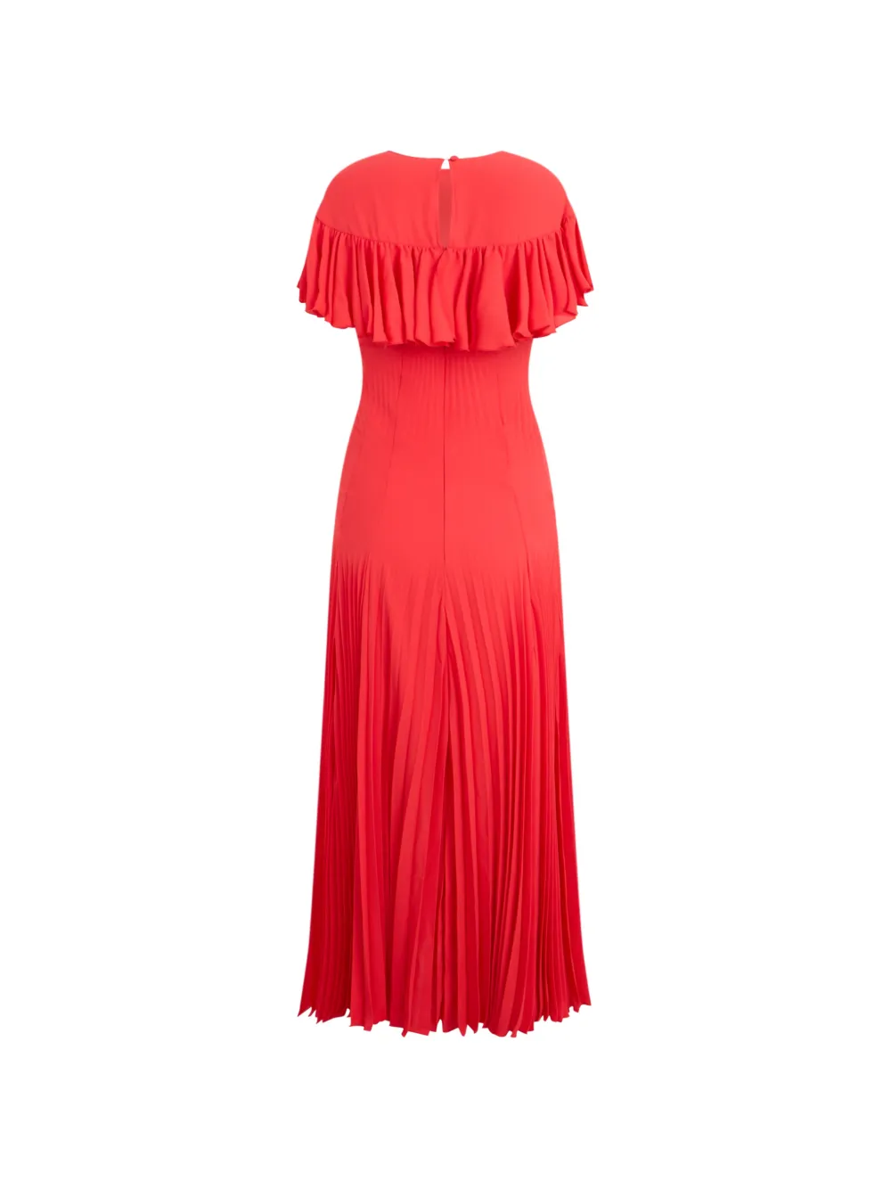 Philosophy Di Lorenzo Serafini Geplooide maxi-jurk met ruches Rood