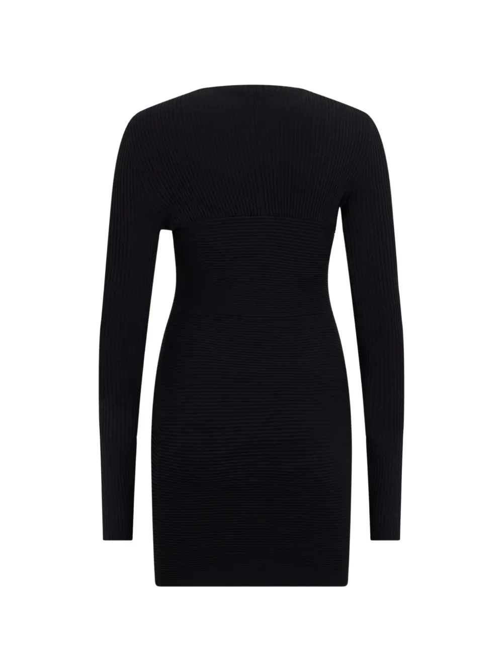 Philosophy Di Lorenzo Serafini Ribgebreide mini-jurk met gedraaid detail Zwart