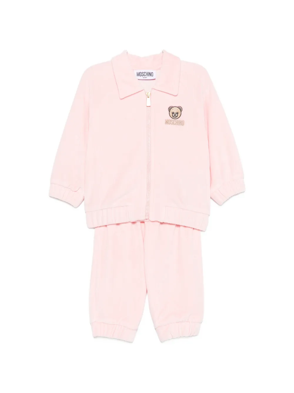 Moschino Kids Teddy Bear embroidered tracksuit - Rosa